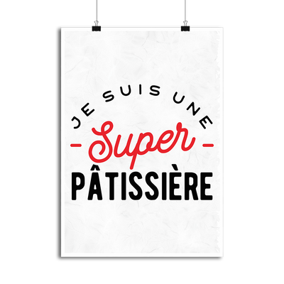 Affiche une super pâtissière