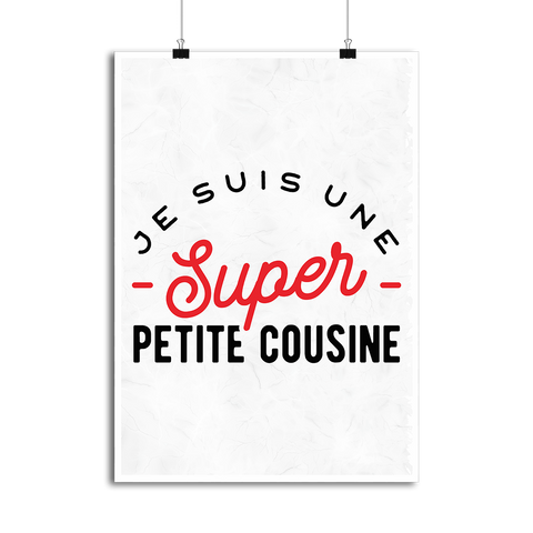 Affiche une super petite cousine