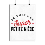 Affiche une super petite nièce