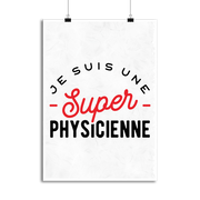 Affiche une super physicienne