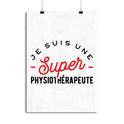 Affiche une super physiothérapeute