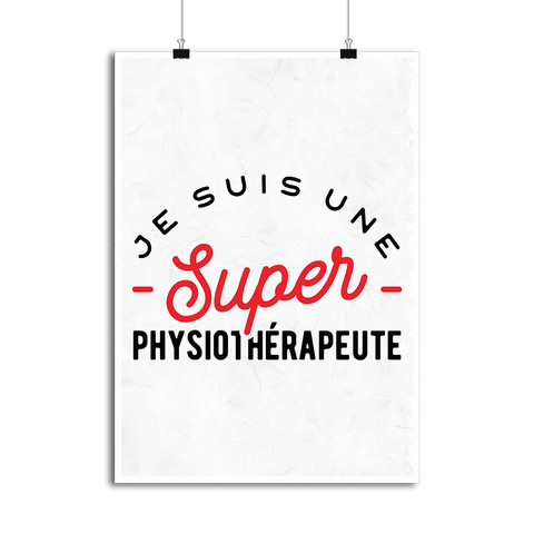 Affiche une super physiothérapeute