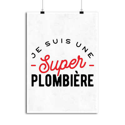 Affiche une super plombière