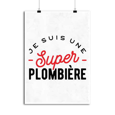 Affiche une super plombière