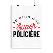 Affiche une super policière