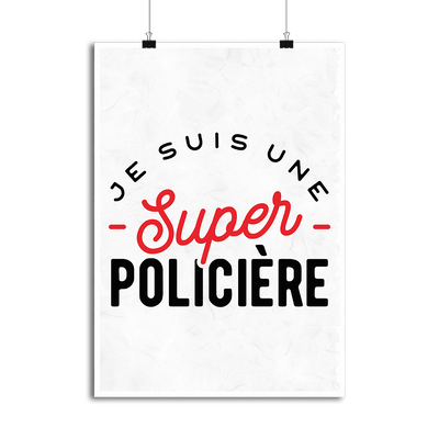 Affiche une super policière