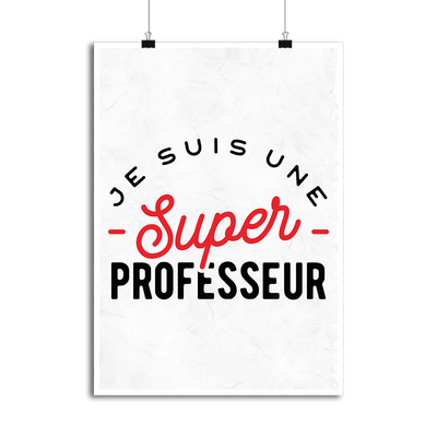 Affiche une super professeur