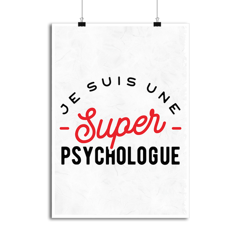 Affiche une super psychologue