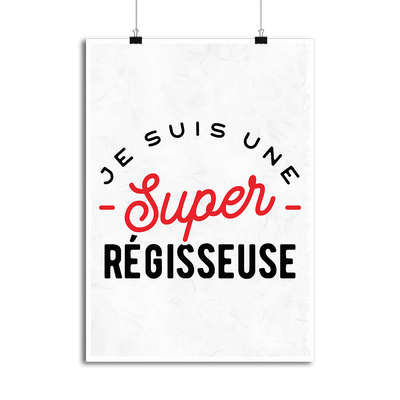 Affiche une super régisseuse