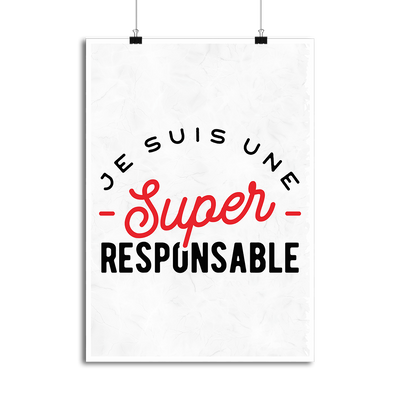 Affiche une super responsable