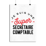 Affiche une super secrétaire comptable