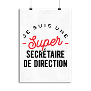 Affiche une super secrétaire de direction