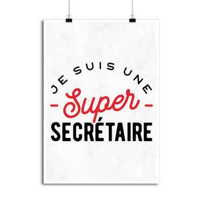 Affiche une super secrétaire