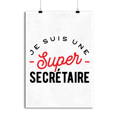 Affiche une super secrétaire