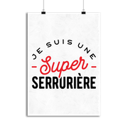 Affiche une super serrurière