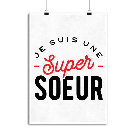Affiche une super soeur