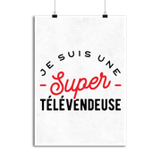 Affiche une super télévendeuse