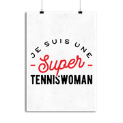 Affiche une super tenniswoman