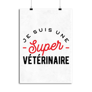 Affiche une super vétérinaire