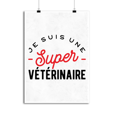 Affiche une super vétérinaire