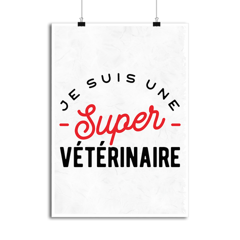 Affiche une super vétérinaire