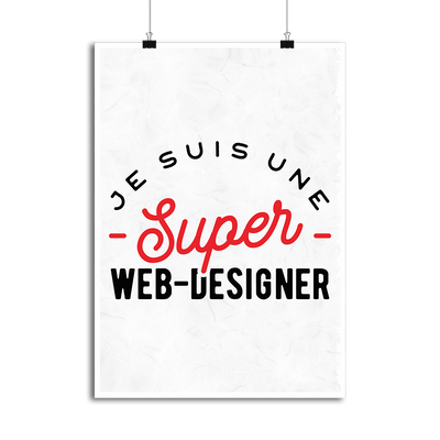 Affiche une super web designer