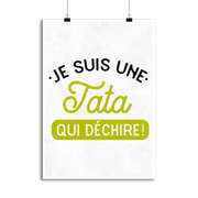 Affiche une tata qui déchire