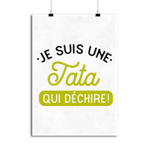 Affiche une tata qui déchire
