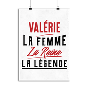 Affiche valérie la femme la reine la légende
