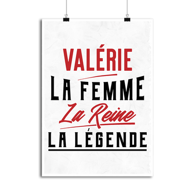 Affiche valérie la femme la reine la légende