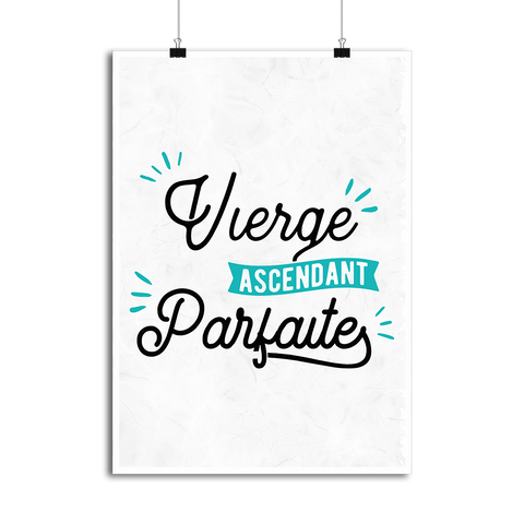 Affiche vierge ascendant parfaite