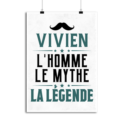 Affiche vivien l'homme le mythe la légende