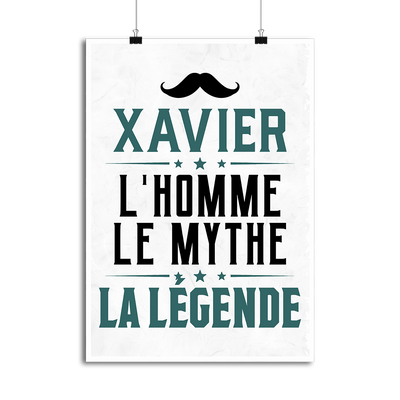Affiche xavier l'homme le mythe la légende