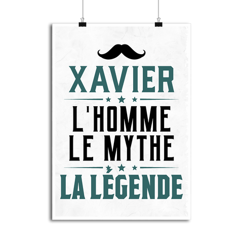 Affiche xavier l'homme le mythe la légende