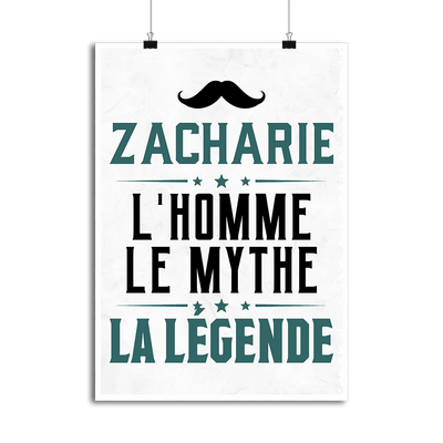 Affiche zacharie l'homme le mythe la légende