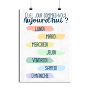 Affiche jour de la semaine
