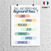 Affiche jour de la semaine