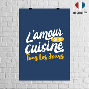 Affiche l'amour ça se cuisine