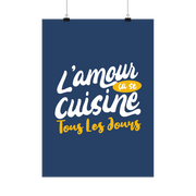 Affiche l'amour ça se cuisine