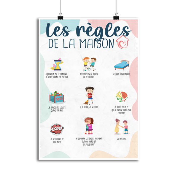 Affiche les règles de la maison