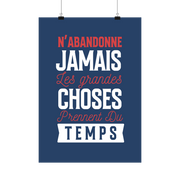 Affiche n'abandonne jamais
