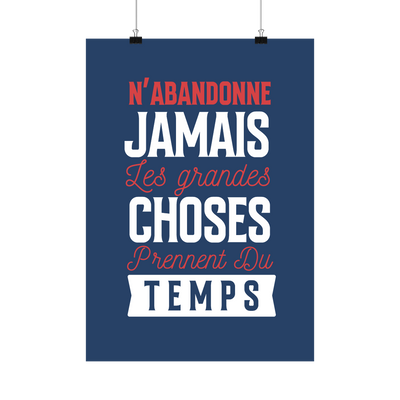 Affiche n'abandonne jamais