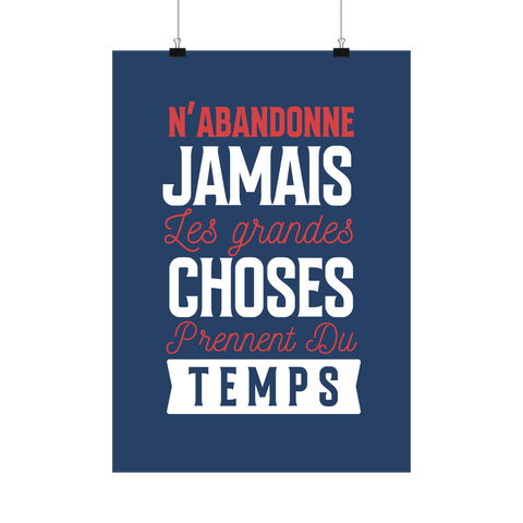 Affiche n'abandonne jamais