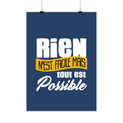 Affiche rien n'est facile