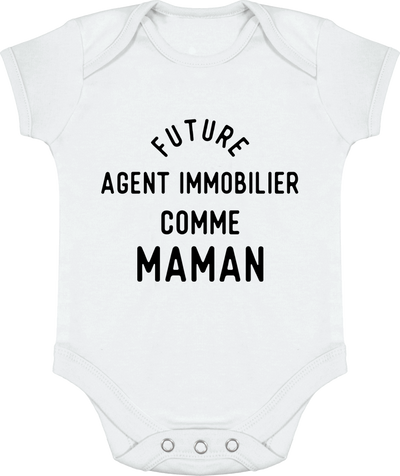 Body bébé Future agent immobilier comme maman