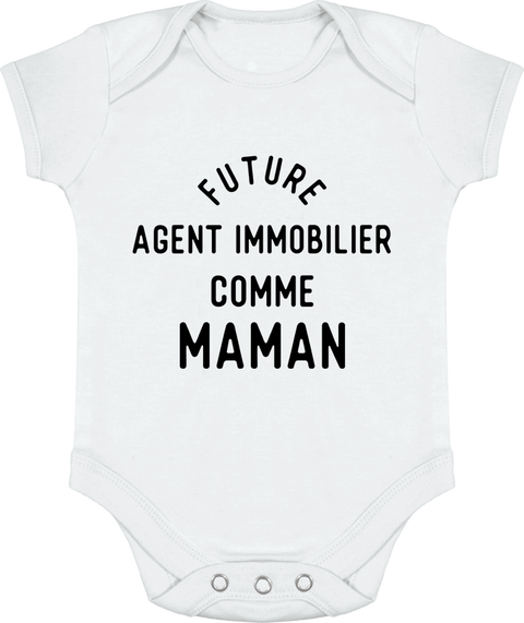 Body bébé Future agent immobilier comme maman