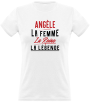 T shirt femme angèle la femme la reine la légende