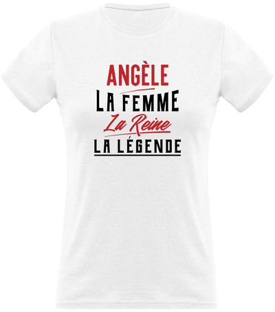 T shirt femme angèle la femme la reine la légende