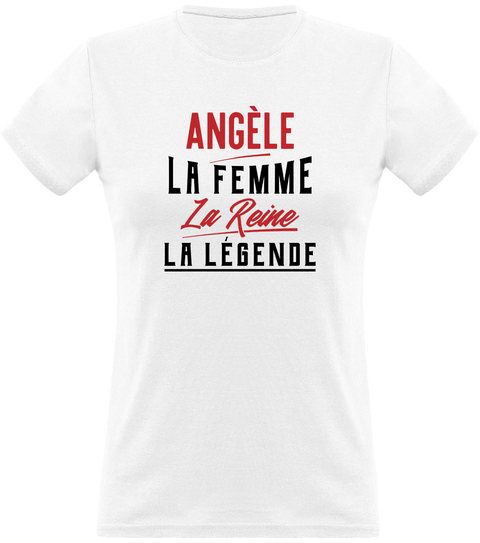 T shirt femme angèle la femme la reine la légende