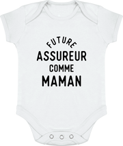 Body bébé Future assureur comme maman